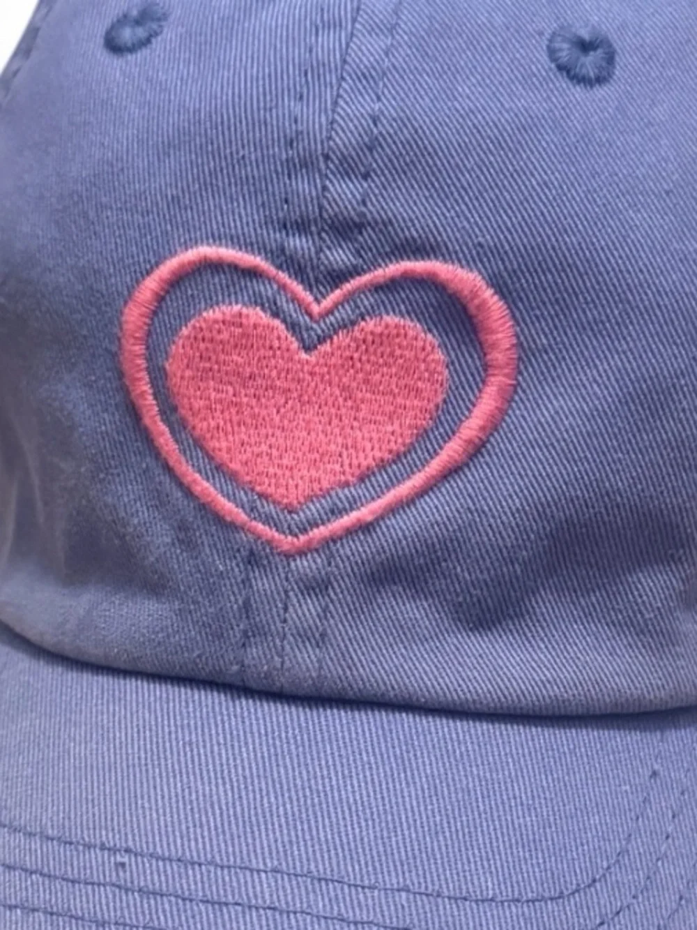 Life Is Good Blue Heart Baseball Cap Hat Adjustable